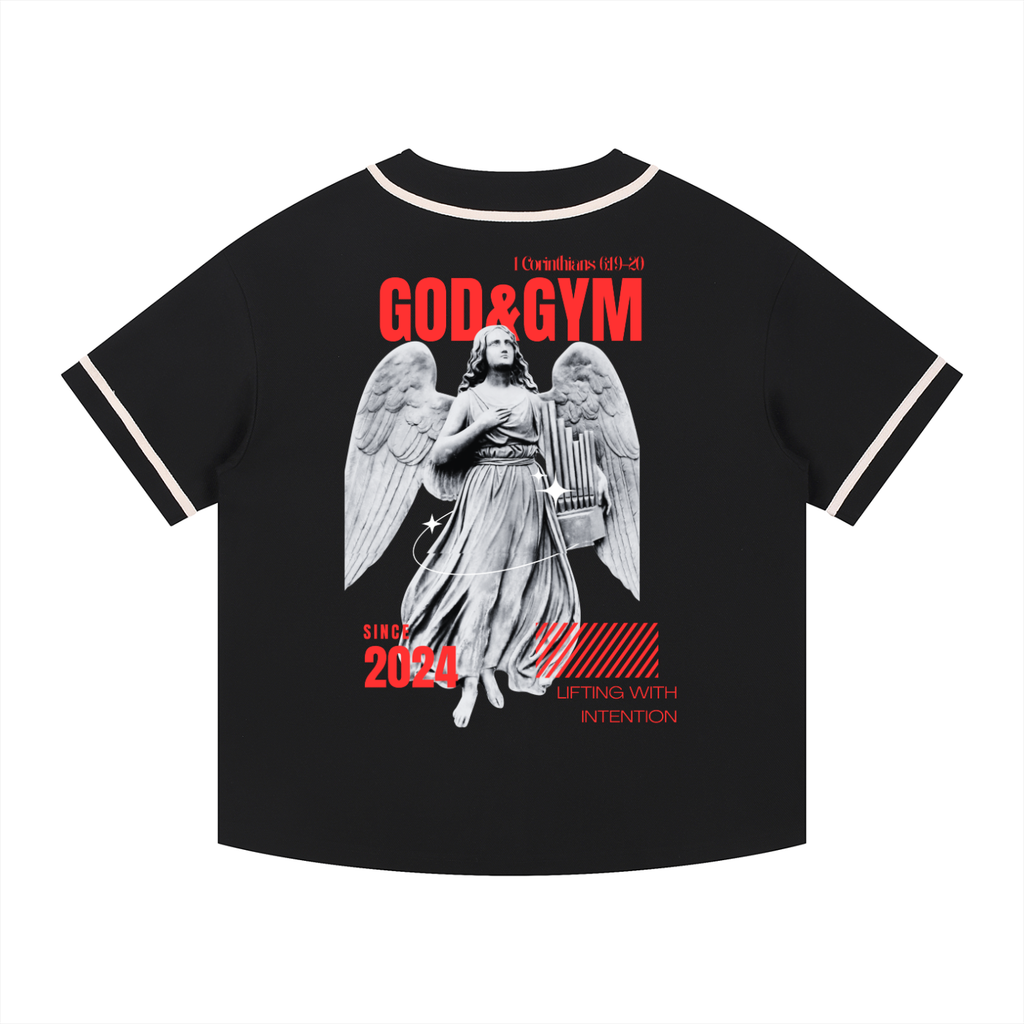 Contrast Piped Button-Up Jersey